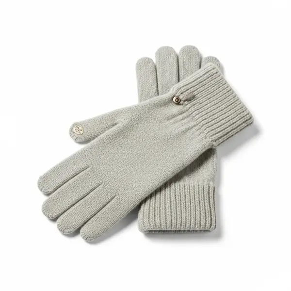Brora cashmere knit gloves image 2