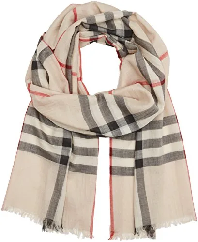Burberry check wool scarf image 3