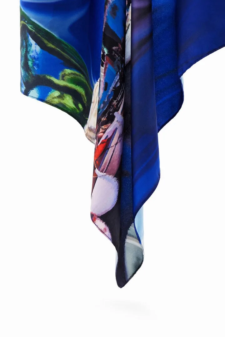 Desigual patterned scarf image 2
