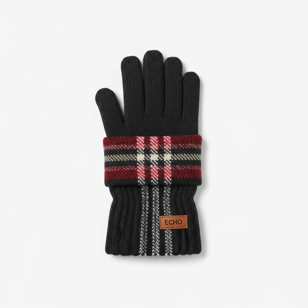 Echo design plaid scarf