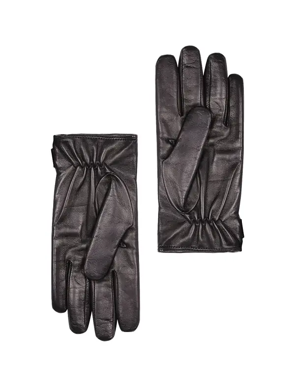 Hermes quilted lambskin gloves