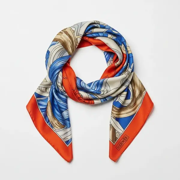 Hermès cashmere silk scarf image 3