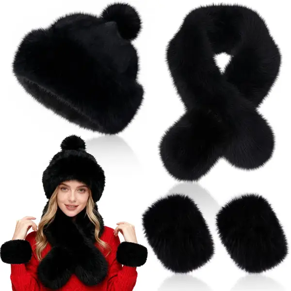 H&M faux fur scarf
