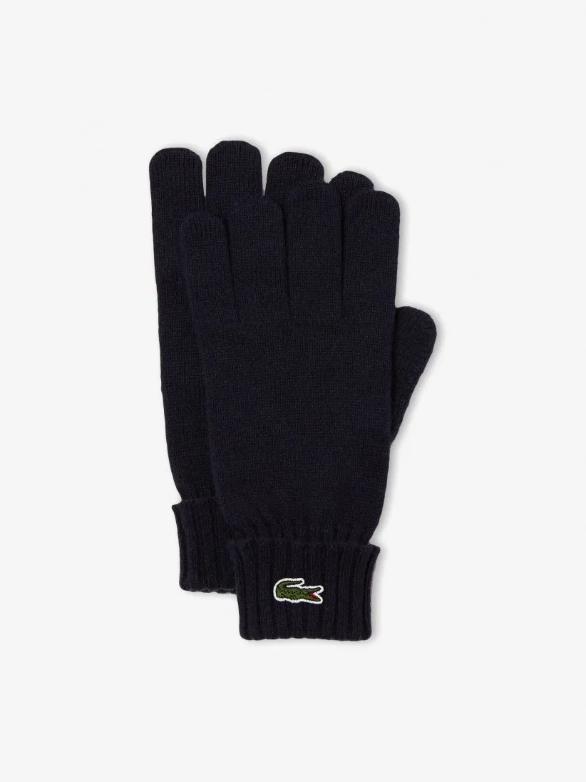 Lacoste knit gloves
