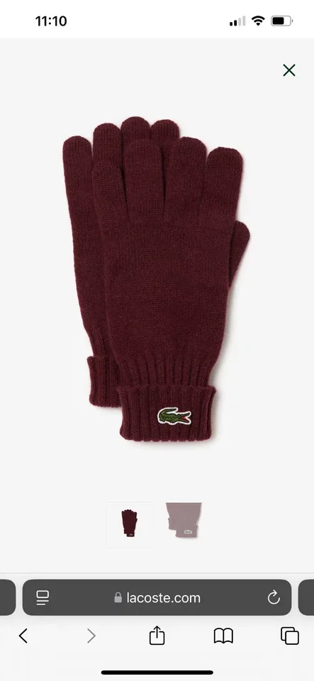 Lacoste knit gloves image 2
