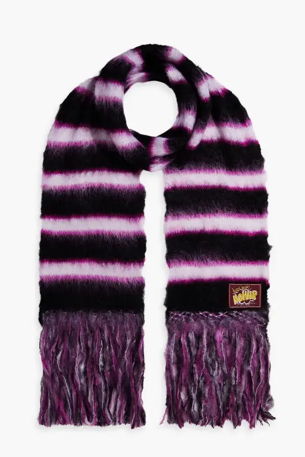 Marni striped mohair scarf