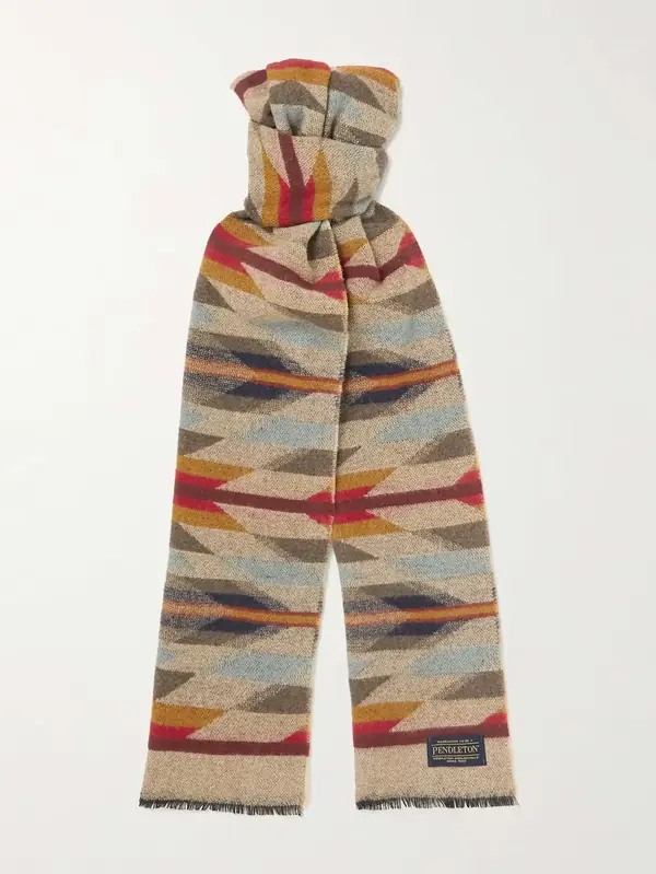 Pendleton wool jacquard scarf image 2