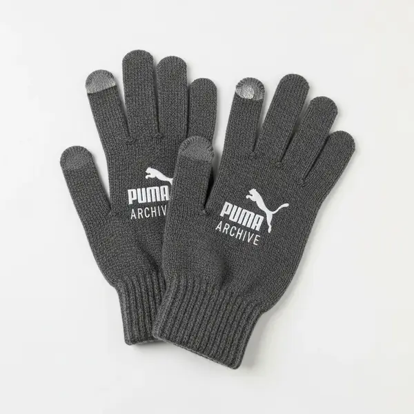 Puma Archive logo knit gloves