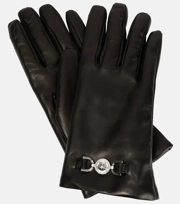 Versace Medusa leather gloves image 2
